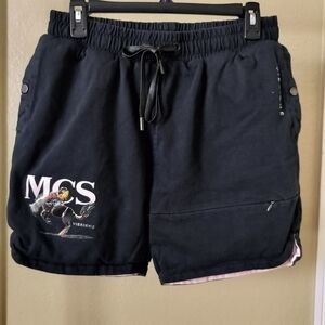 Vie Riche Desert Dreams Shorts - Reversible Black/Pink Sz S